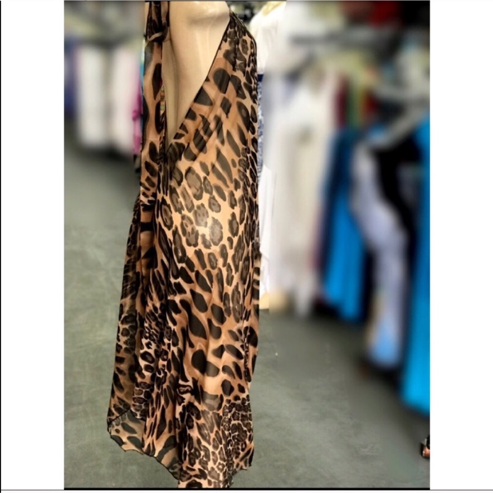 Swimwear Cover Up Sheer Maxi Dress - Picture 4 of 6